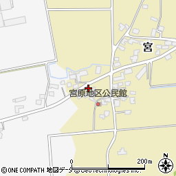 山形県長井市宮2453-1周辺の地図