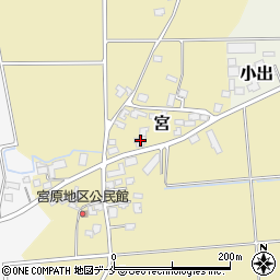 山形県長井市宮2384-1周辺の地図