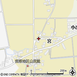 山形県長井市宮2392周辺の地図