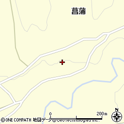 山形県上山市菖蒲56周辺の地図