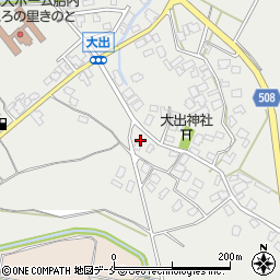 新潟県胎内市大出776周辺の地図