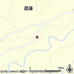 山形県上山市菖蒲405周辺の地図