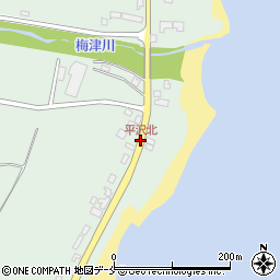 平沢北周辺の地図