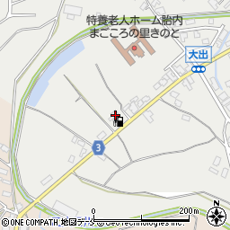 新潟県胎内市大出707周辺の地図