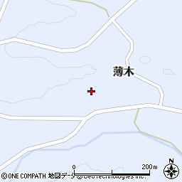 宮城県村田町（柴田郡）薄木（本保）周辺の地図