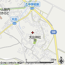 新潟県胎内市大出1426周辺の地図