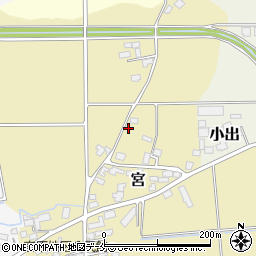 山形県長井市宮2401周辺の地図