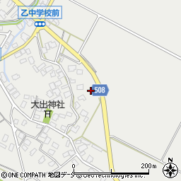 新潟県胎内市大出1105-3周辺の地図