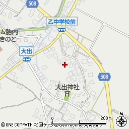 新潟県胎内市大出1441周辺の地図