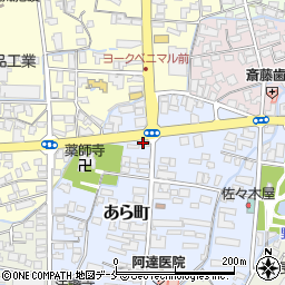 錦屋長井店周辺の地図