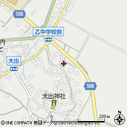 新潟県胎内市大出846周辺の地図