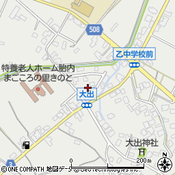 新潟県胎内市大出1512周辺の地図