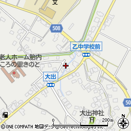 新潟県胎内市大出1456周辺の地図