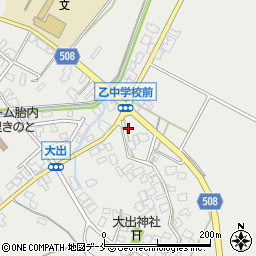 新潟県胎内市大出919-1周辺の地図