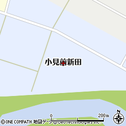 新潟県関川村（岩船郡）小見前新田周辺の地図