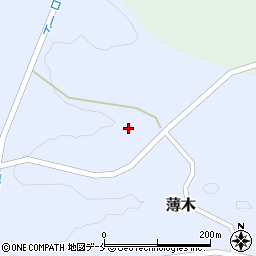 宮城県柴田郡村田町薄木中森周辺の地図