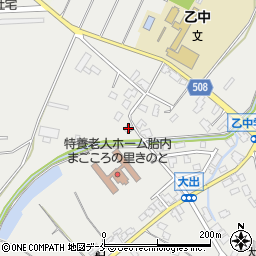 新潟県胎内市大出1529周辺の地図