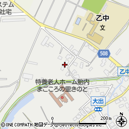 新潟県胎内市大出1779-1周辺の地図