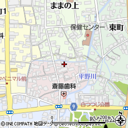 山形県長井市片田町周辺の地図