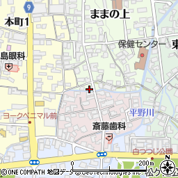 山形県長井市ままの上10-20周辺の地図