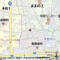 山形県長井市ままの上10-19周辺の地図