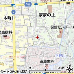 山形県長井市ままの上10-14周辺の地図