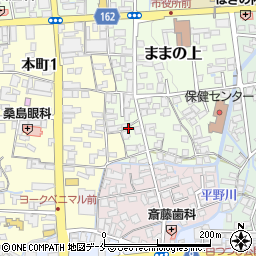山形県長井市ままの上10周辺の地図