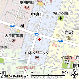 七十七銀行岩沼支店周辺の地図