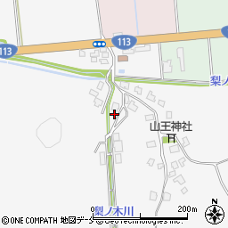新潟県村上市梨木157周辺の地図