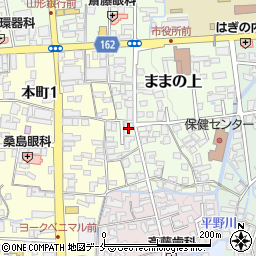 山形県長井市ままの上10-8周辺の地図