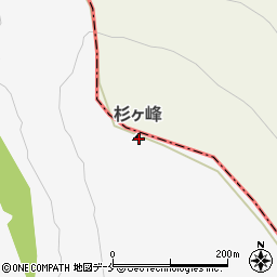 杉ケ峰周辺の地図