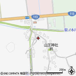 新潟県村上市梨木70周辺の地図