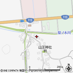 新潟県村上市梨木8周辺の地図