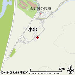 山形県長井市小出周辺の地図