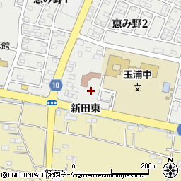 玉浦中央公園周辺の地図