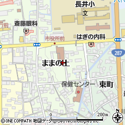 山形県長井市ままの上6周辺の地図