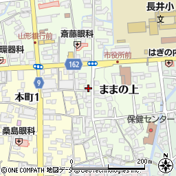 山形県長井市ままの上12-15周辺の地図