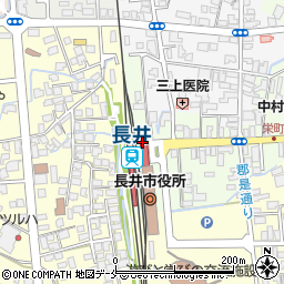 長井駅周辺の地図