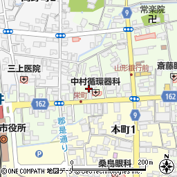 中村餅店周辺の地図