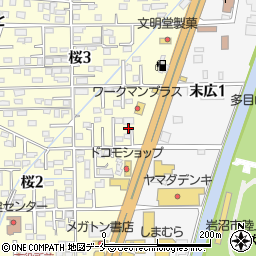味噌乃屋 田所商店 岩沼店周辺の地図