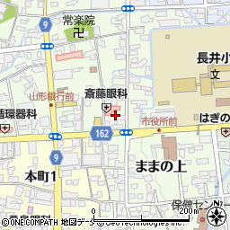 山形県長井市ままの上1周辺の地図