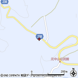 山形県南陽市元中山1554周辺の地図