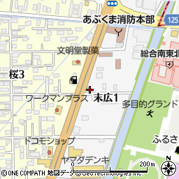 宮城県岩沼市末広1丁目241周辺の地図