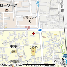 東北送配電サービス株式会社　長井営業所周辺の地図