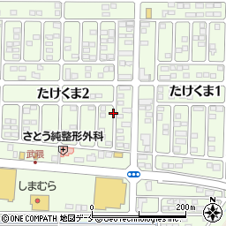 宮城県岩沼市たけくま周辺の地図