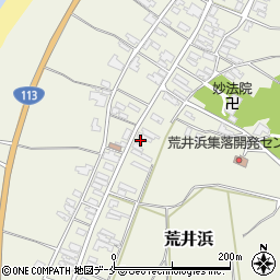 新潟県胎内市荒井浜182周辺の地図