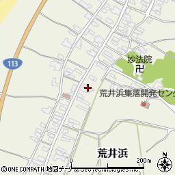 新潟県胎内市荒井浜184周辺の地図
