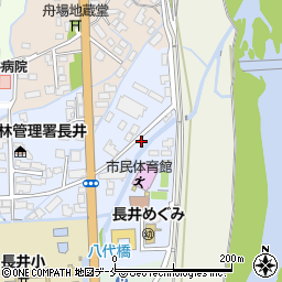 山形県長井市屋城町周辺の地図