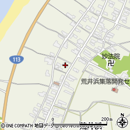 新潟県胎内市荒井浜124周辺の地図