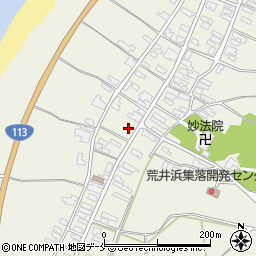 新潟県胎内市荒井浜117周辺の地図